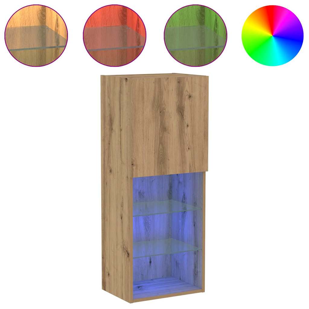 Tv-meubelset Artisan Eiken 40,5 x 30 x 102 cm Bewerkt hout is nu te koop bij PeponiXL, paradijselijk wonen!