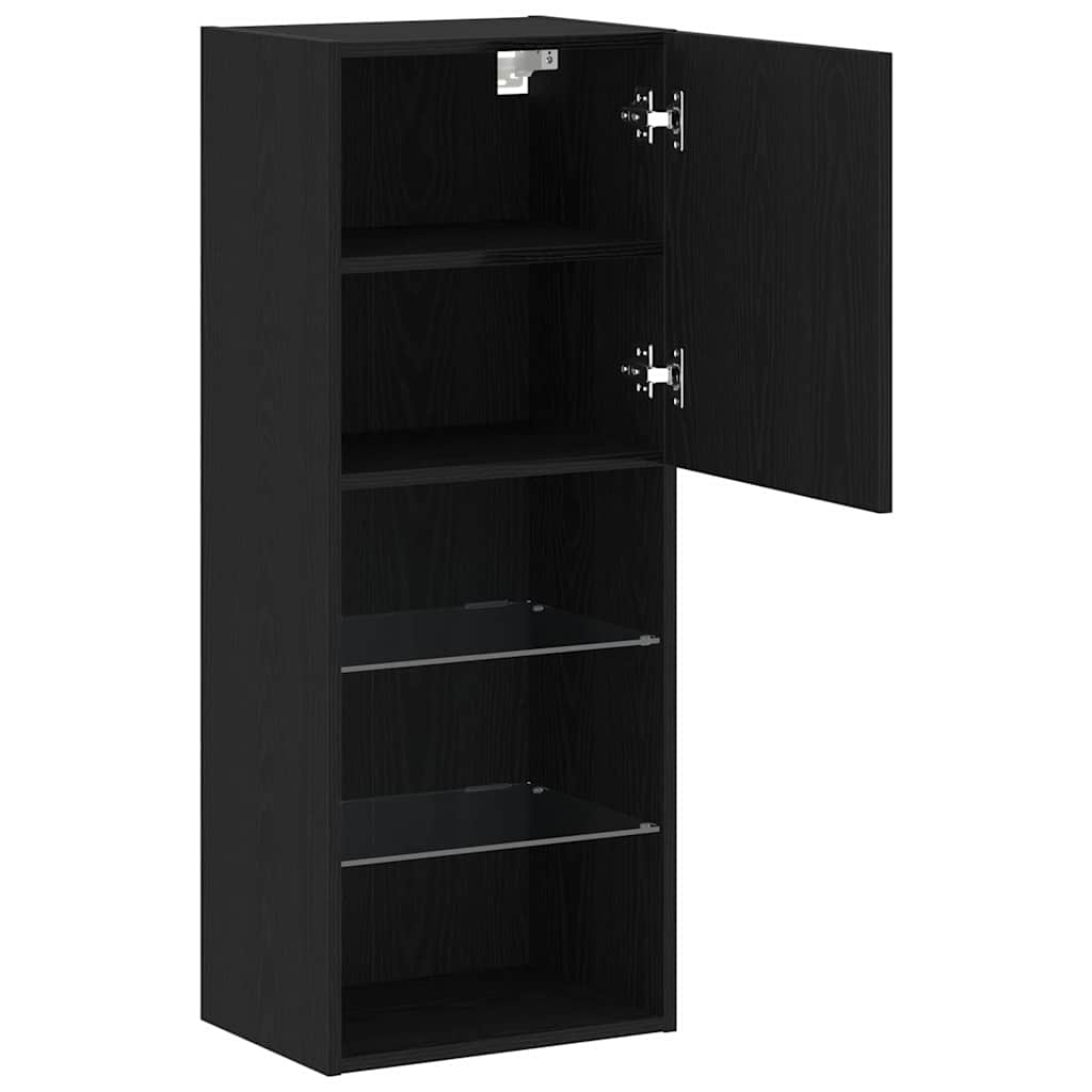Tv-meubelset Zwart Eiken 40,5 x 30 x 102 cm Bewerkt hout is nu te koop bij PeponiXL, paradijselijk wonen!
