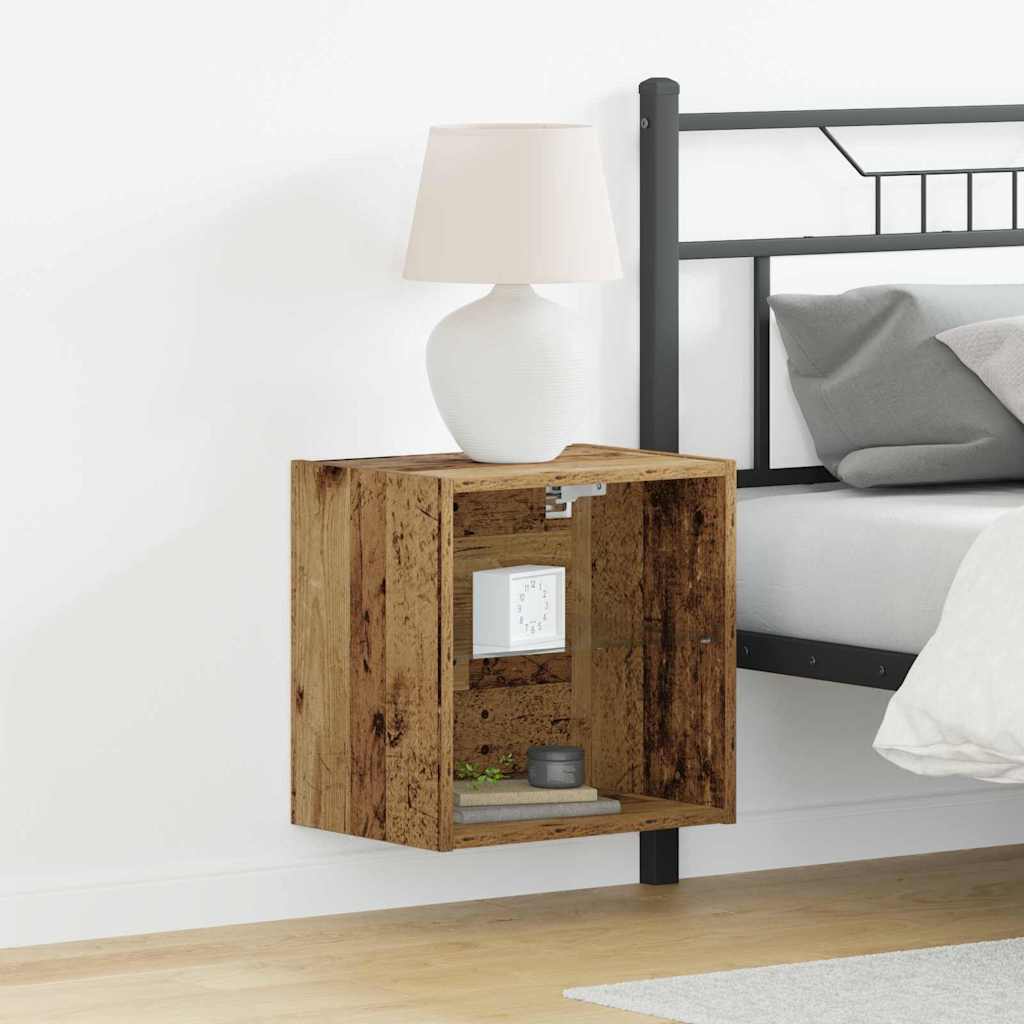 Wandplank met LED-verlichting met plank Bruin 40 x 28,5 x 40 cm is nu te koop bij PeponiXL, paradijselijk wonen!