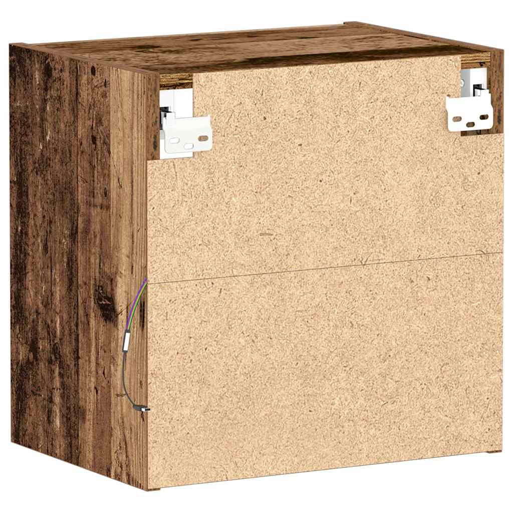 Wandplank met LED-verlichting met plank Bruin 40 x 28,5 x 40 cm is nu te koop bij PeponiXL, paradijselijk wonen!