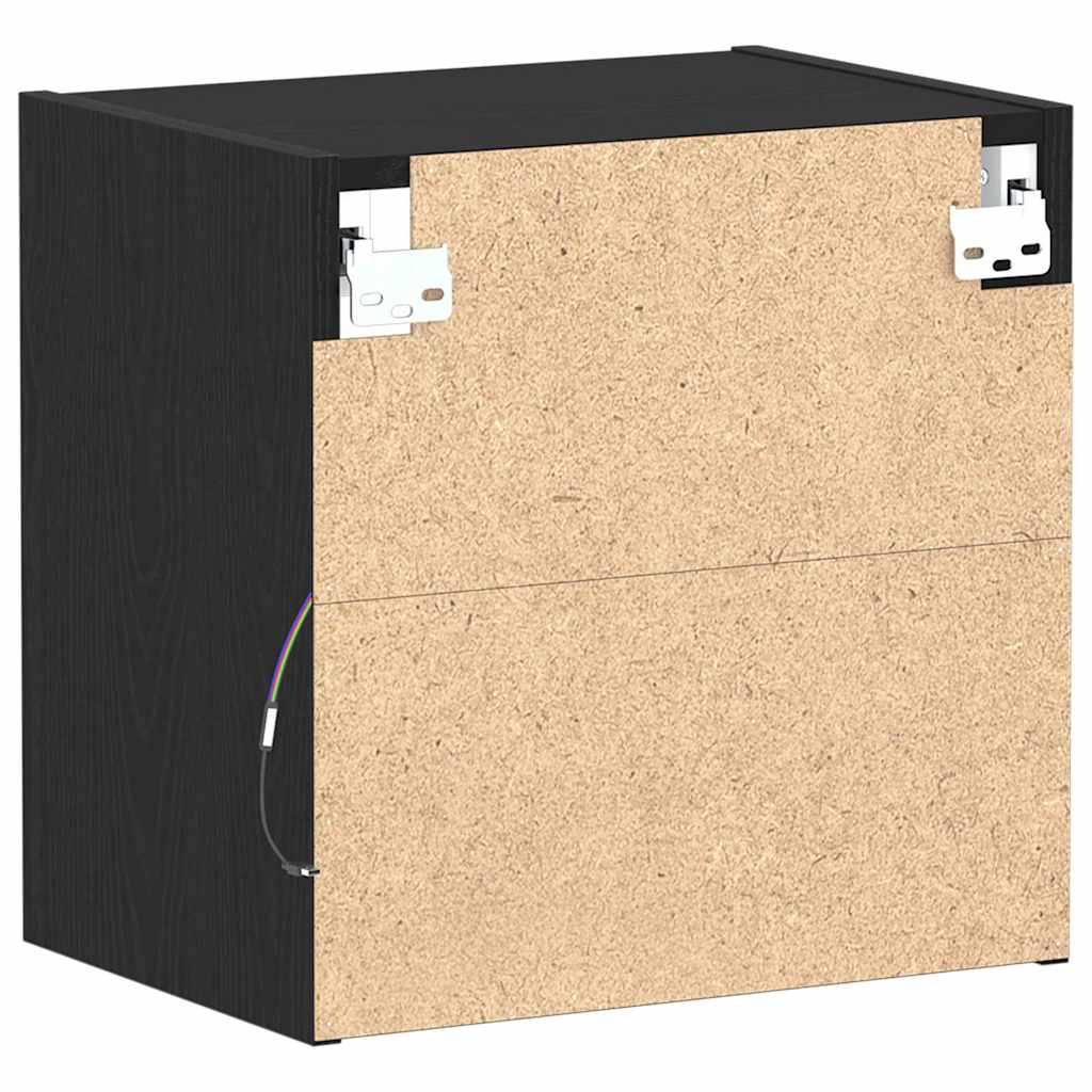 Wandplank met LED-verlichting met plank Zwart 40 x 28,5 x 40 cm is nu te koop bij PeponiXL, paradijselijk wonen!