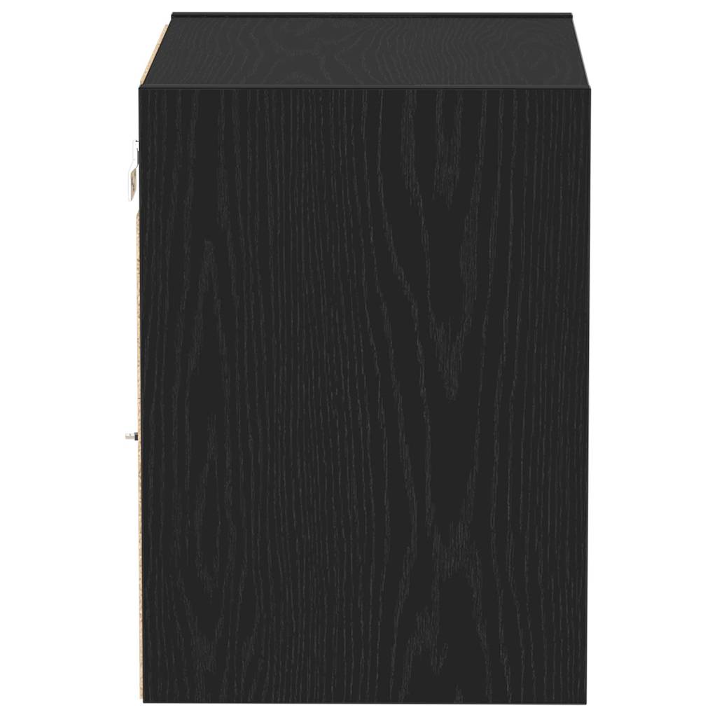 Wandplank met LED-verlichting 2 pcs Zwart 40 x 28,5 x 40 cm is nu te koop bij PeponiXL, paradijselijk wonen!