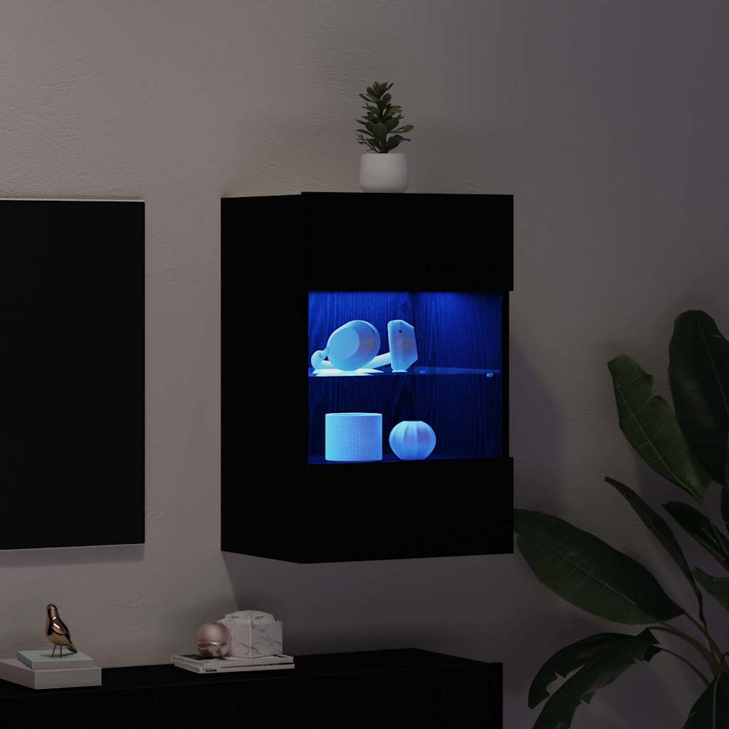 Tv-meubelset Zwart 40 x 30 x 60,5 cm Bewerkt hout is nu te koop bij PeponiXL, paradijselijk wonen!