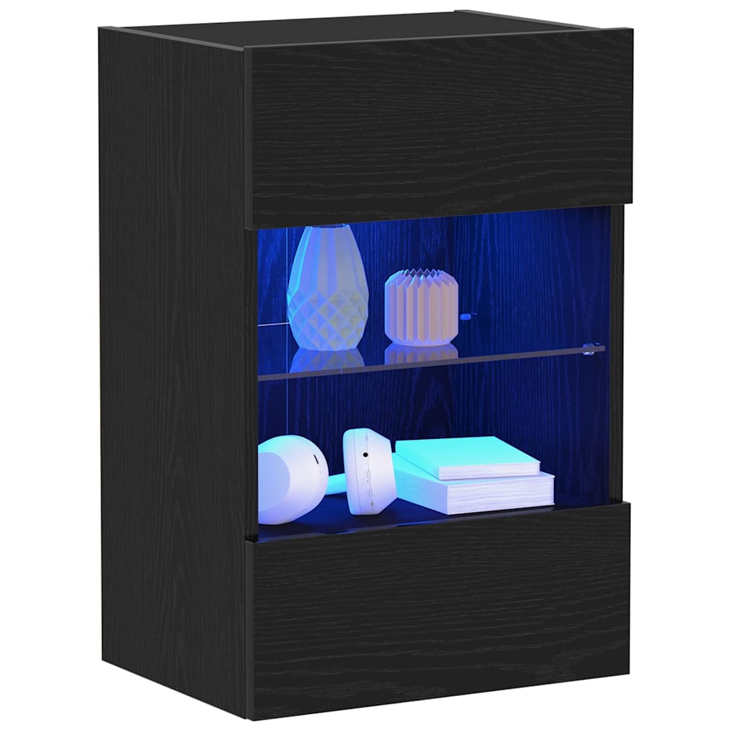 Tv-meubelset Zwart 40 x 30 x 60,5 cm Bewerkt hout is nu te koop bij PeponiXL, paradijselijk wonen!