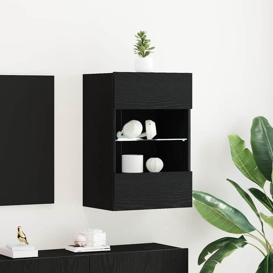 Tv-meubelset 2 pcs Zwart 40 x 30 x 60,5 cm Bewerkt hout is nu te koop bij PeponiXL, paradijselijk wonen!
