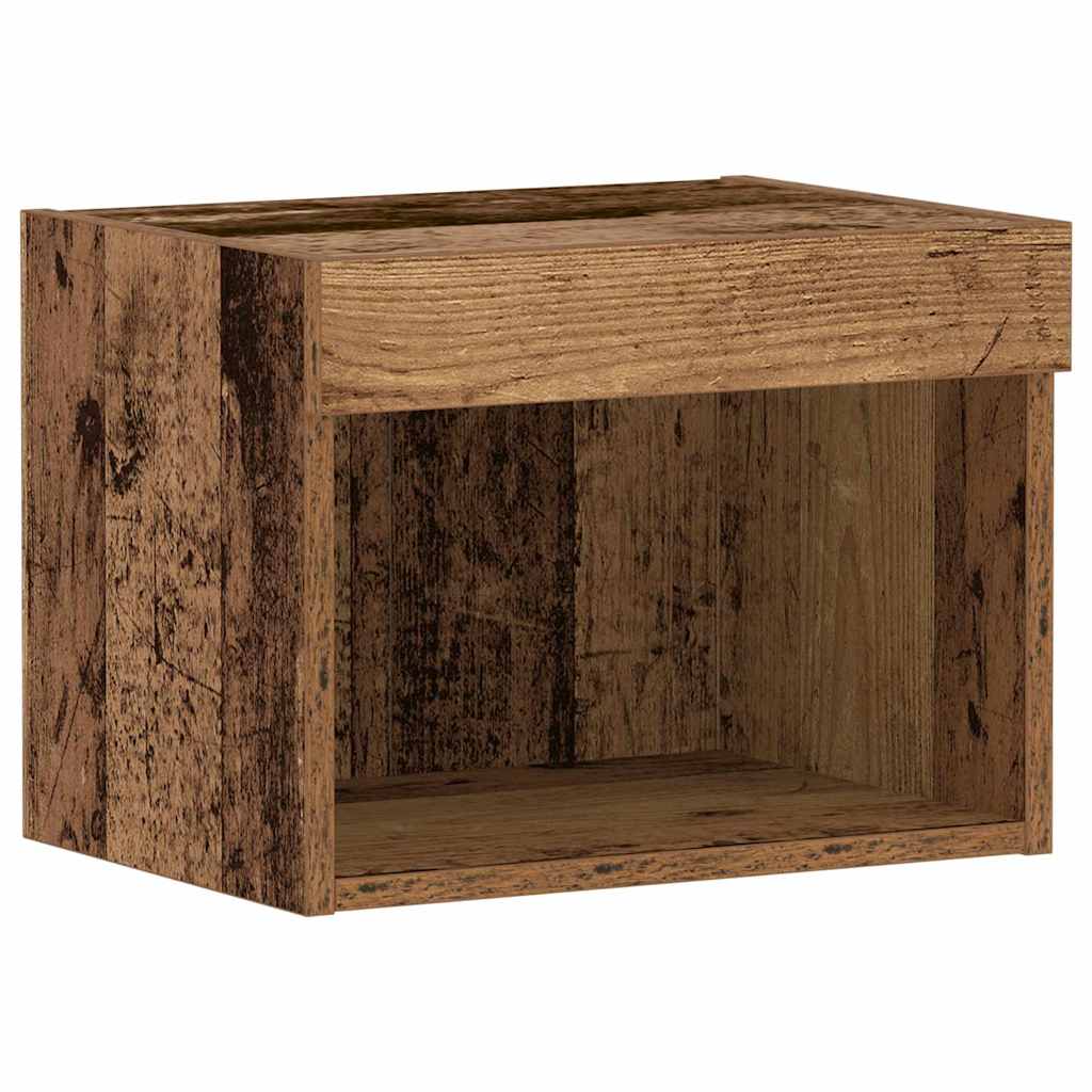 Tv-meubelset met LED 2 pcs Oudhout 40 x 30 x 30 cm Bewerkt hout is nu te koop bij PeponiXL, paradijselijk wonen!