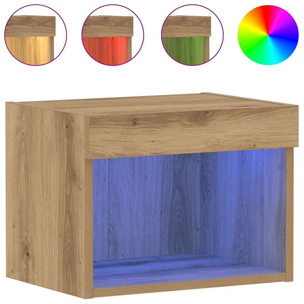 Tv-meubelset 2 pcs Artisan Eiken 40 x 30 x 30 cm Bewerkt hout is nu te koop bij PeponiXL, paradijselijk wonen!