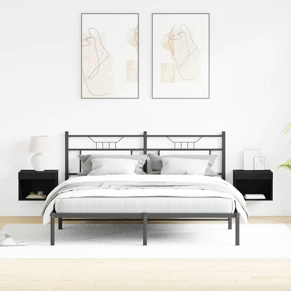 Tv-meubelset 2 pcs Zwart Eiken 40 x 30 x 30 cm Bewerkt hout is nu te koop bij PeponiXL, paradijselijk wonen!