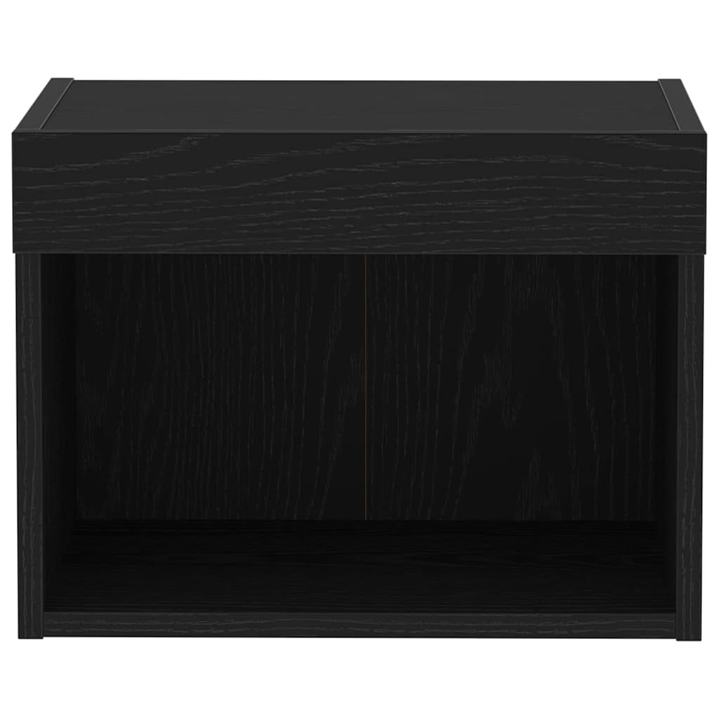 Tv-meubelset 2 pcs Zwart Eiken 40 x 30 x 30 cm Bewerkt hout is nu te koop bij PeponiXL, paradijselijk wonen!