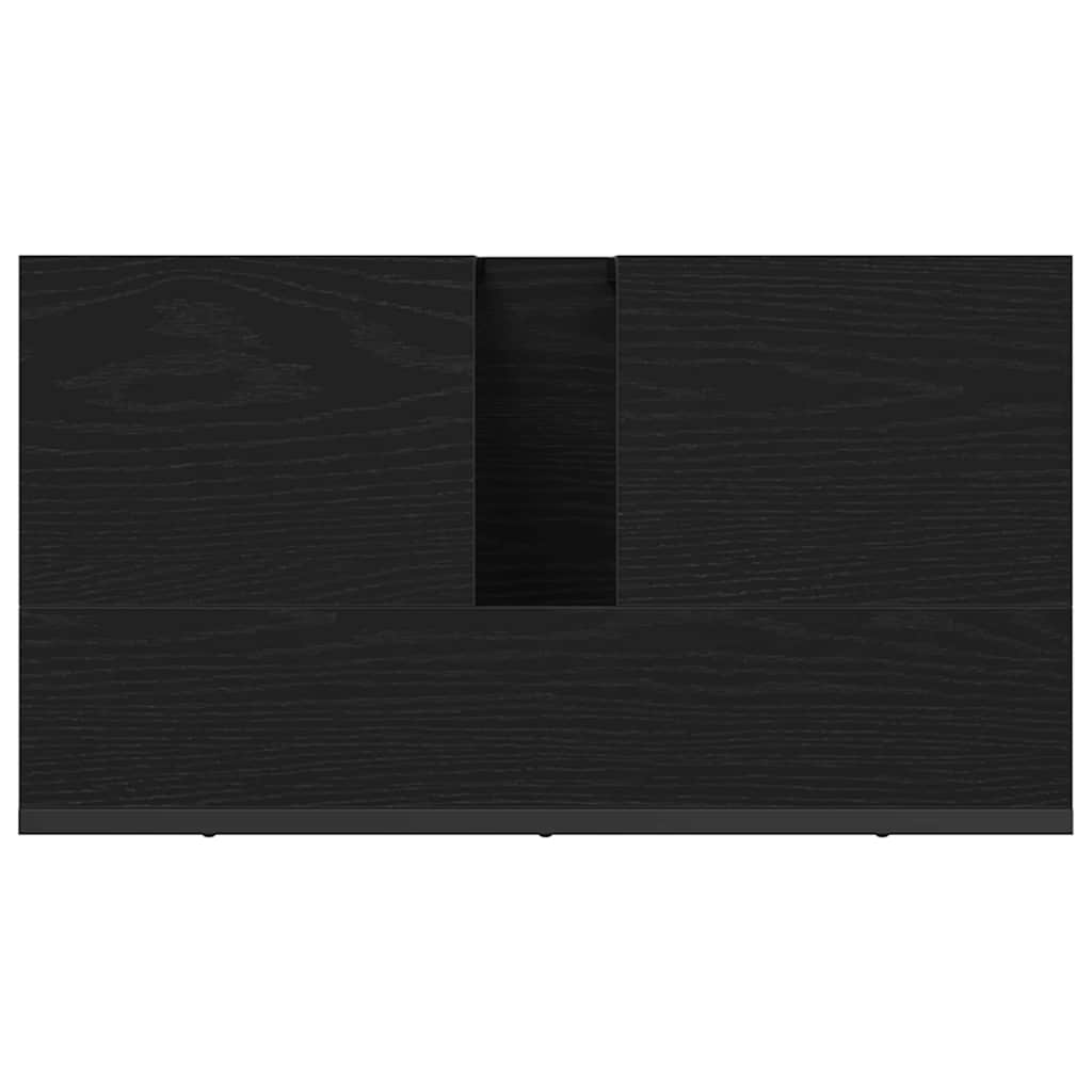 Badkamertenk te kast Zwart Eiken 60 x 30 x 60 cm Bewerkt hout is nu te koop bij PeponiXL, paradijselijk wonen!