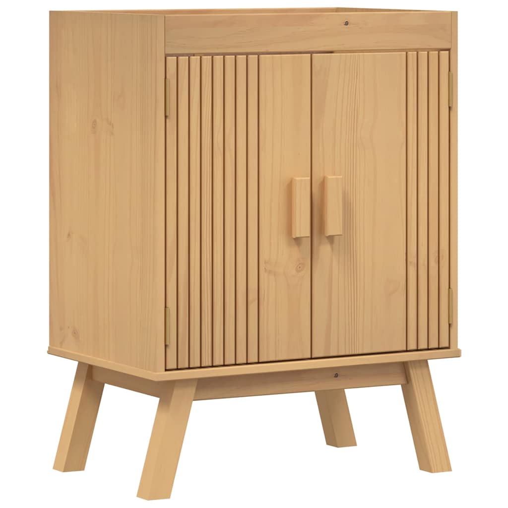 Basis Kast Olden Bruin 60 x 40 x 80 cm Massief grenenhout is nu te koop bij PeponiXL, paradijselijk wonen!
