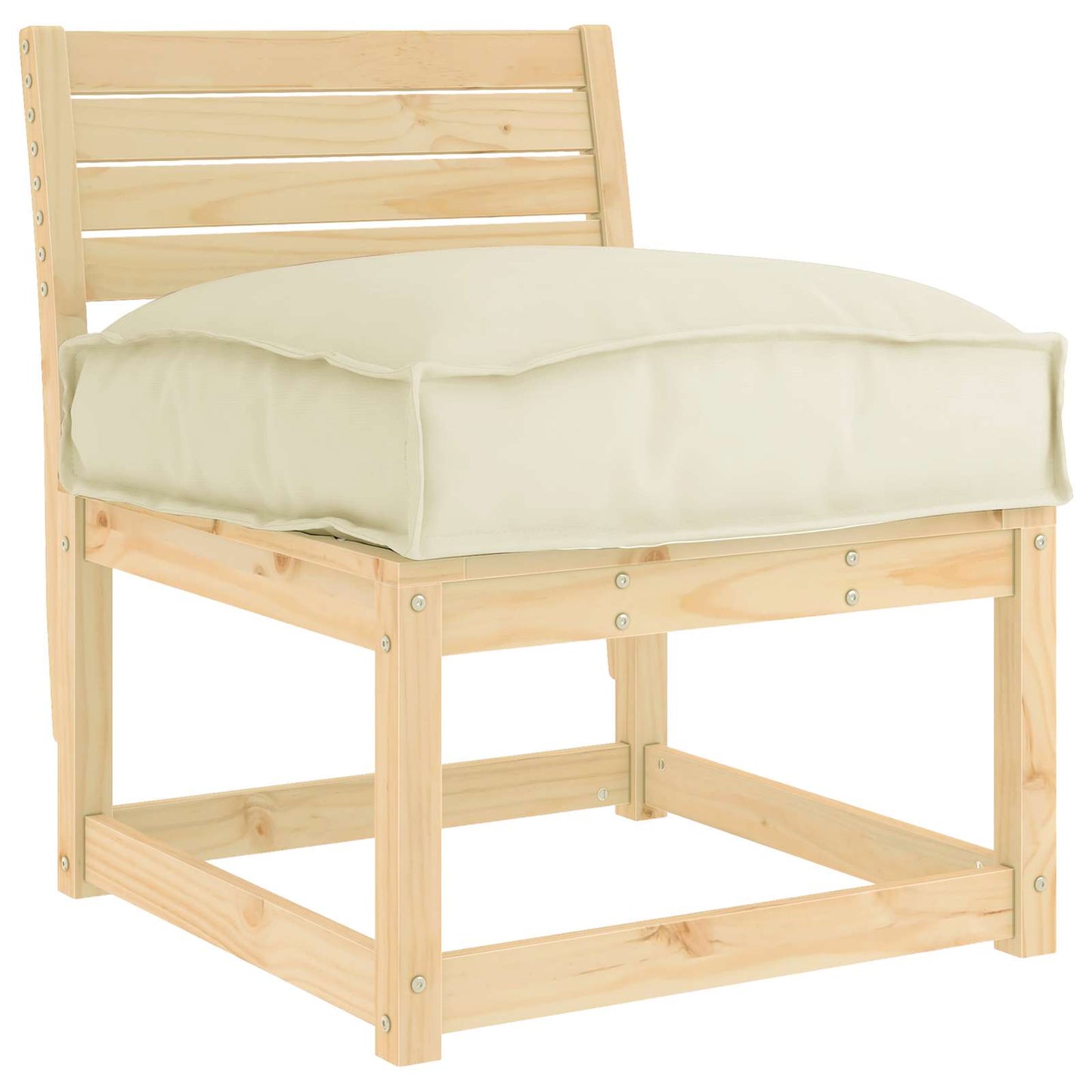 Kussen Crème 50 x 50 x 12 cm Oxford Stof is nu te koop bij PeponiXL, paradijselijk wonen!