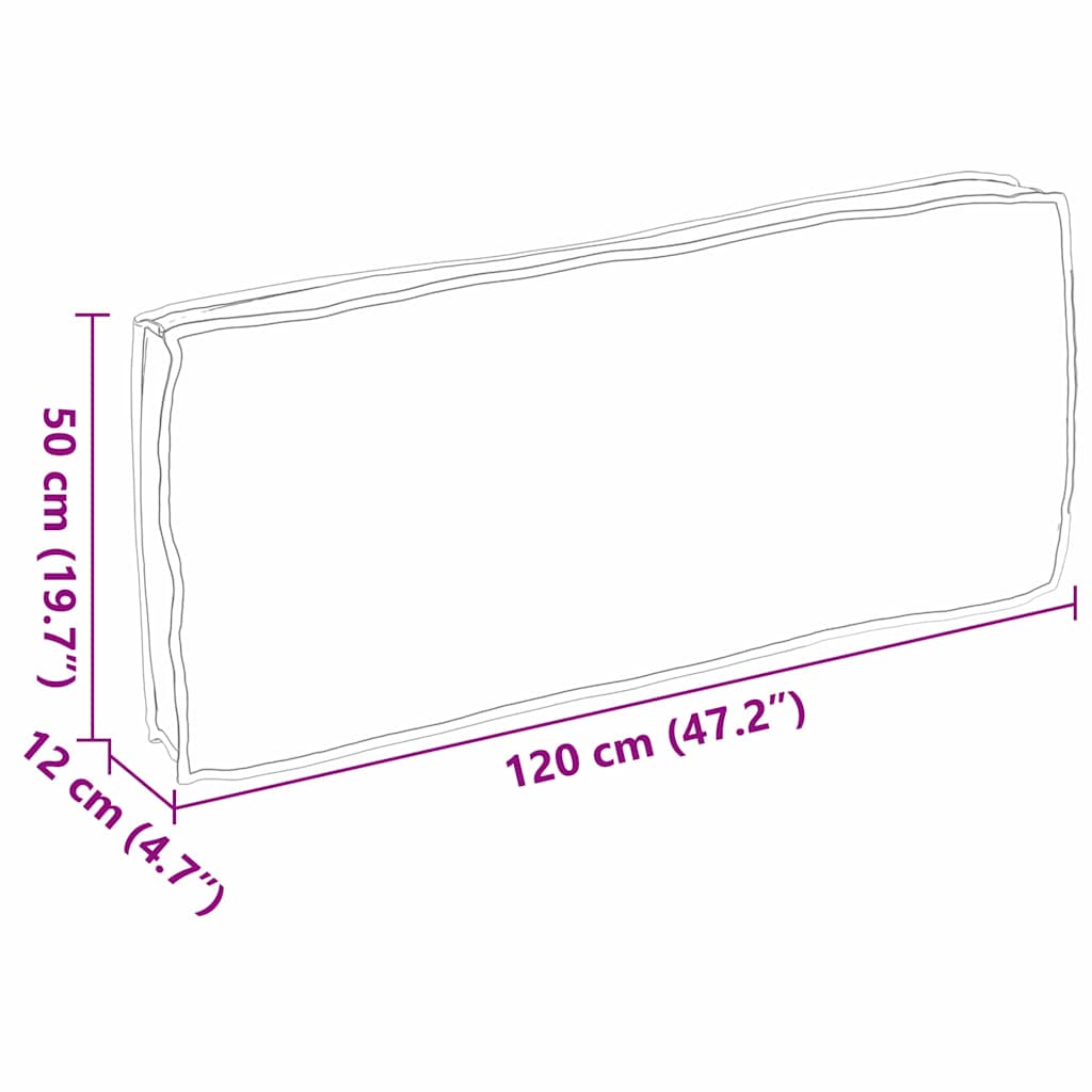 Kussen Grijs 120 x 50 x 12 cm Oxford Stof is nu te koop bij PeponiXL, paradijselijk wonen!