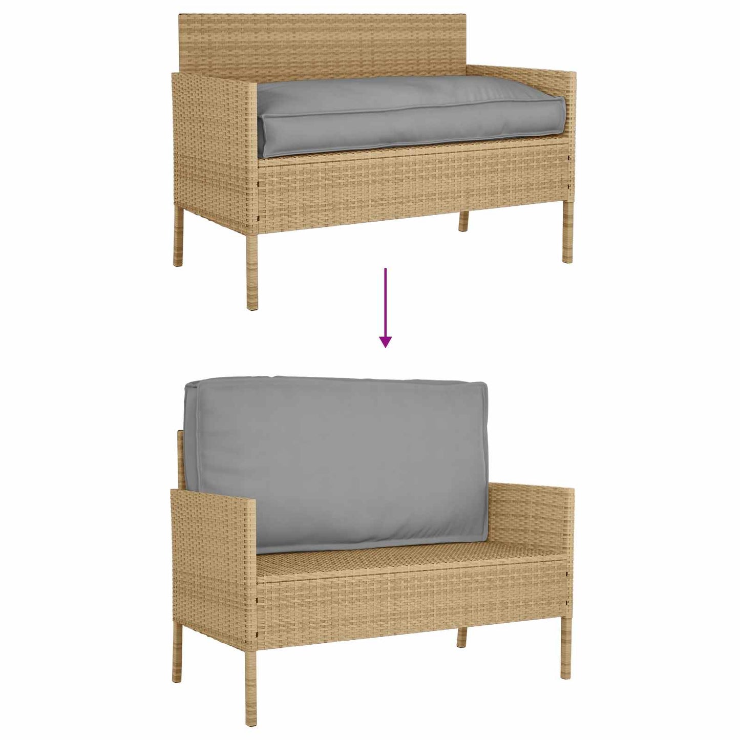Kussen Grijs 120 x 60 x 12 cm Oxford Stof is nu te koop bij PeponiXL, paradijselijk wonen!