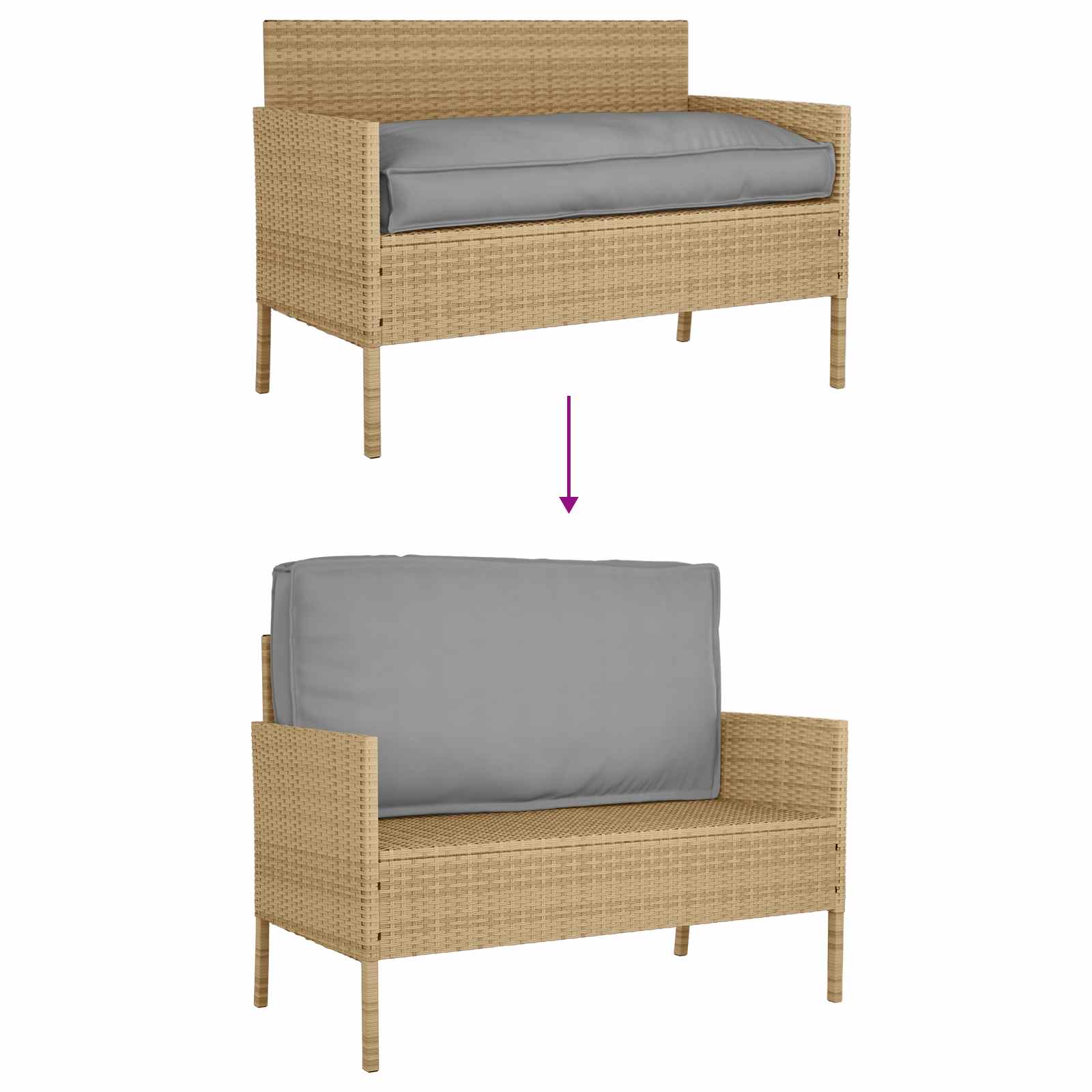 Kussen Grijs 120 x 60 x 12 cm Oxford Stof is nu te koop bij PeponiXL, paradijselijk wonen!