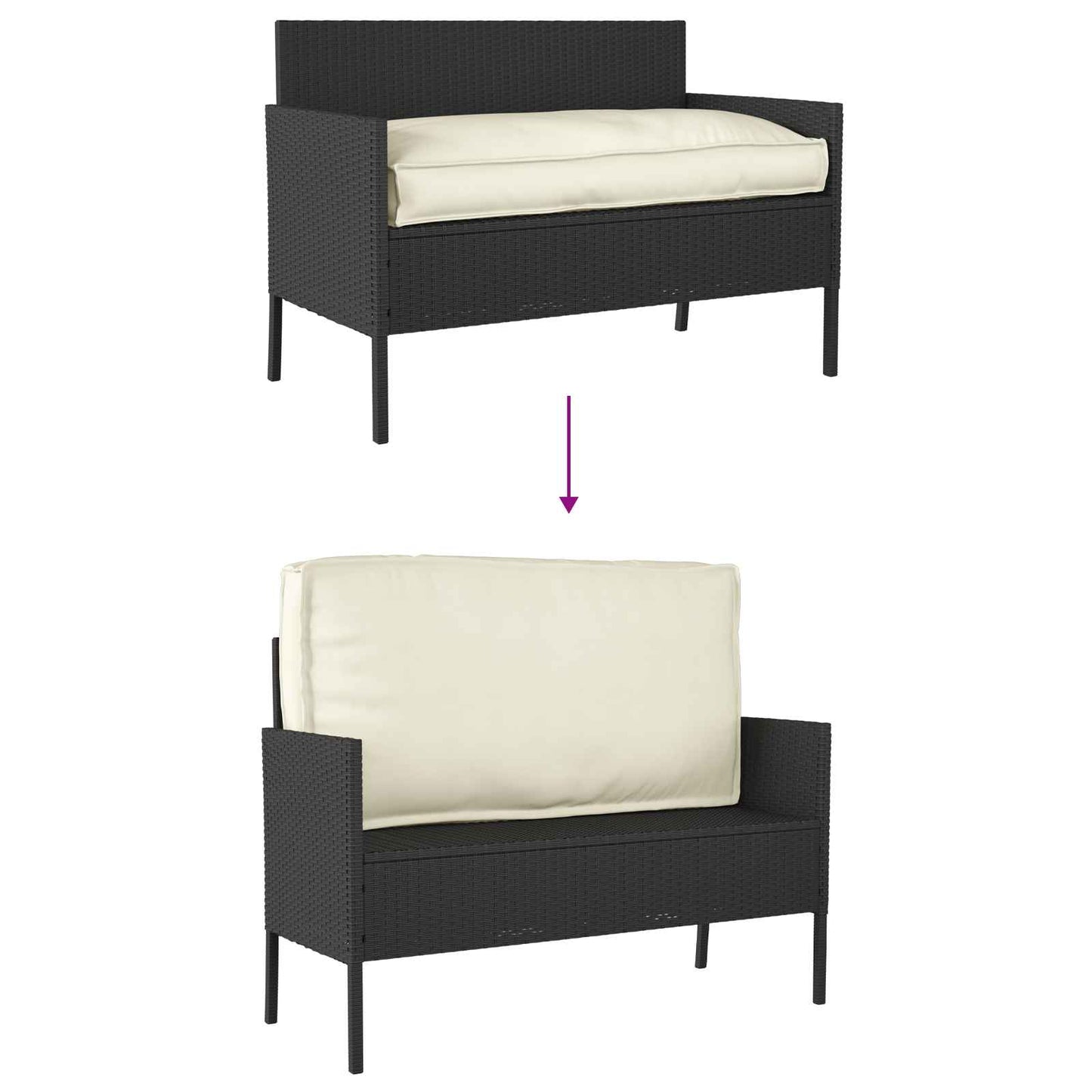 Kussen Crème 120 x 60 x 12 cm Oxford Stof is nu te koop bij PeponiXL, paradijselijk wonen!