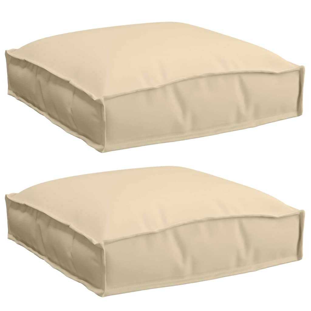 Kussen 2 pcs Beige 40 x 40 x 8 cm Oxford Stof is nu te koop bij PeponiXL, paradijselijk wonen!