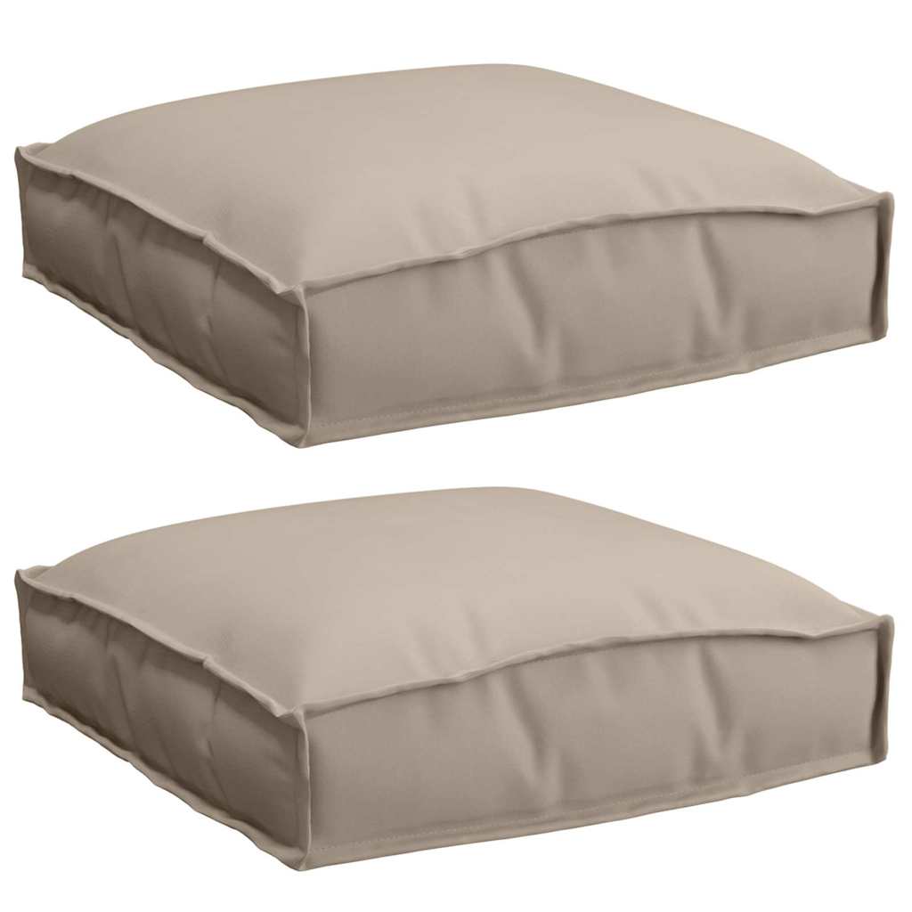 Kussen 2 pcs Taupe 40 x 40 x 8 cm Oxford Stof is nu te koop bij PeponiXL, paradijselijk wonen!