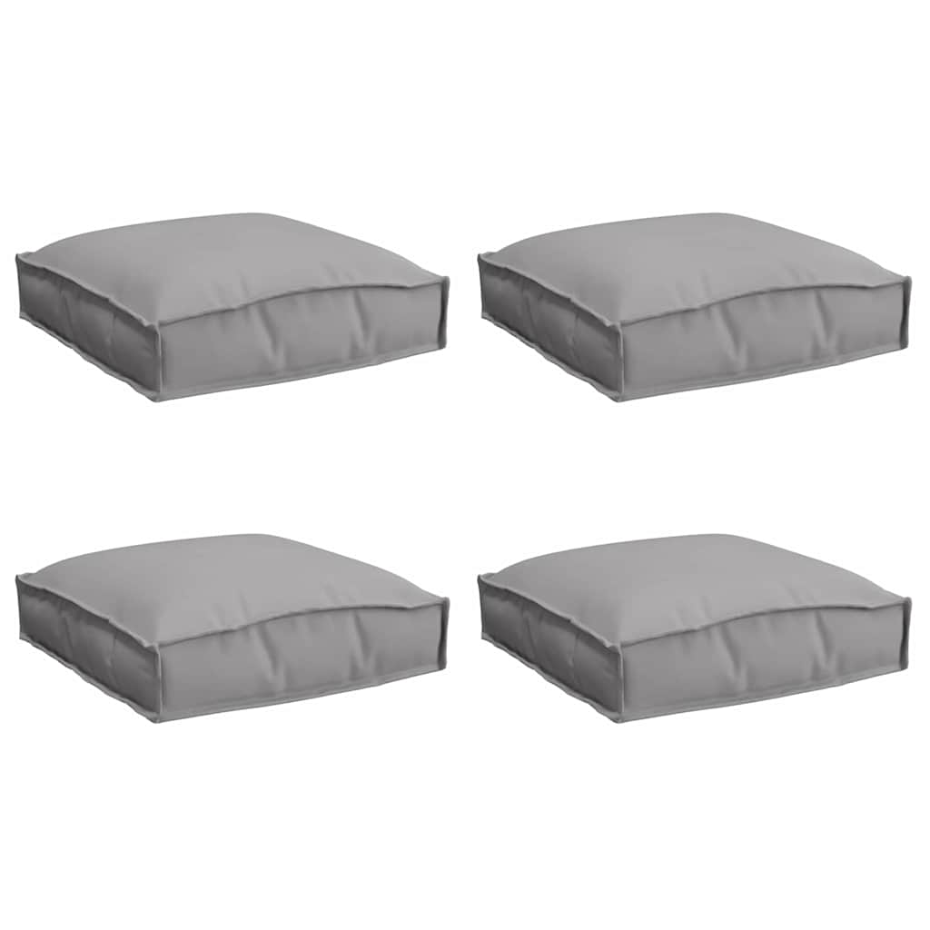 Kussen 4 pcs Grijs 40 x 40 x 8 cm Oxford Stof is nu te koop bij PeponiXL, paradijselijk wonen!
