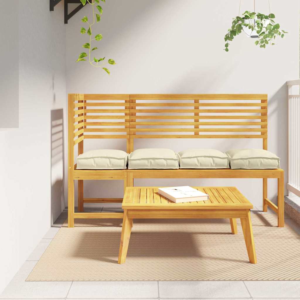 Kussen 4 pcs Crème 40 x 40 x 8 cm Oxford Stof is nu te koop bij PeponiXL, paradijselijk wonen!