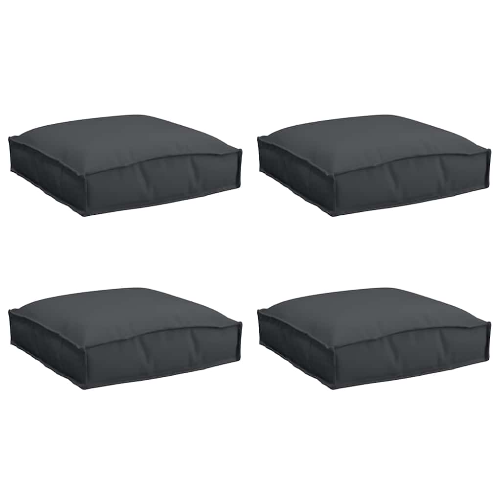 Kussen 4 pcs Zwart 40 x 40 x 8 cm Oxford Stof is nu te koop bij PeponiXL, paradijselijk wonen!