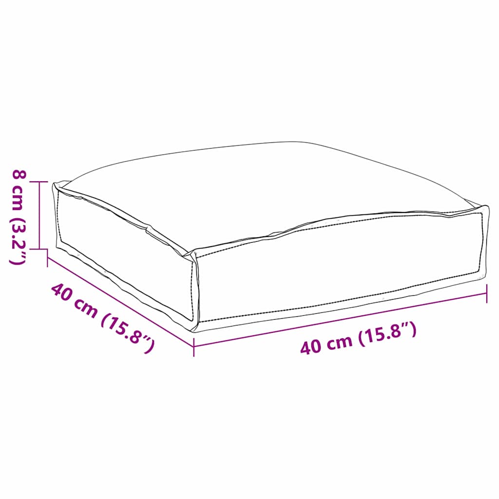 Kussen 4 pcs Zwart 40 x 40 x 8 cm Oxford Stof is nu te koop bij PeponiXL, paradijselijk wonen!