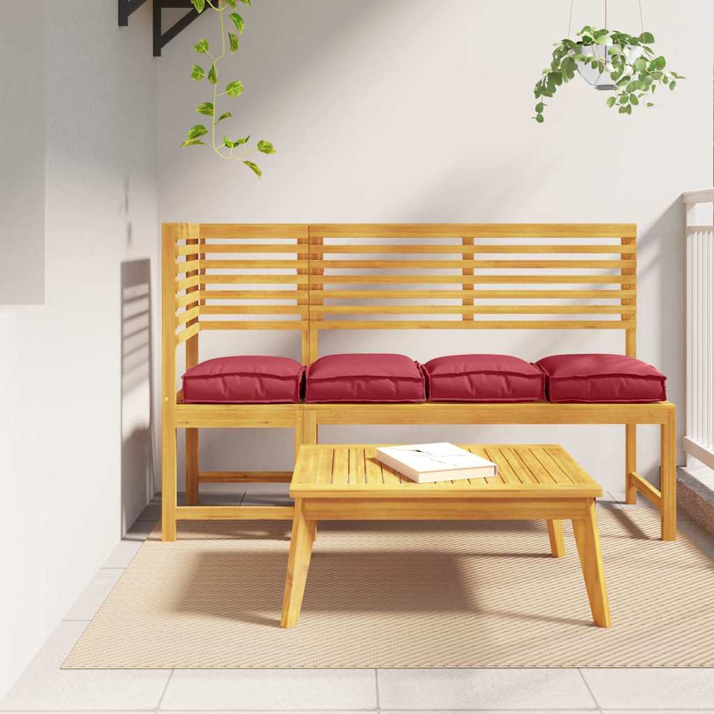 Kussen 4 pcs Wijnrood 40 x 40 x 8 cm Oxford Stof is nu te koop bij PeponiXL, paradijselijk wonen!