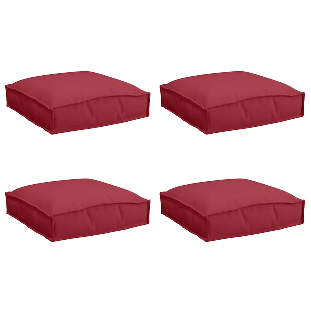 Kussen 4 pcs Wijnrood 40 x 40 x 8 cm Oxford Stof is nu te koop bij PeponiXL, paradijselijk wonen!
