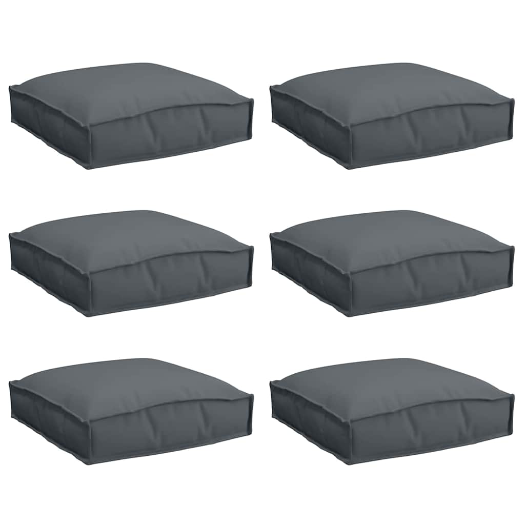 Kussen 6 pcs Antraciet 40 x 40 x 8 cm Oxford Stof is nu te koop bij PeponiXL, paradijselijk wonen!