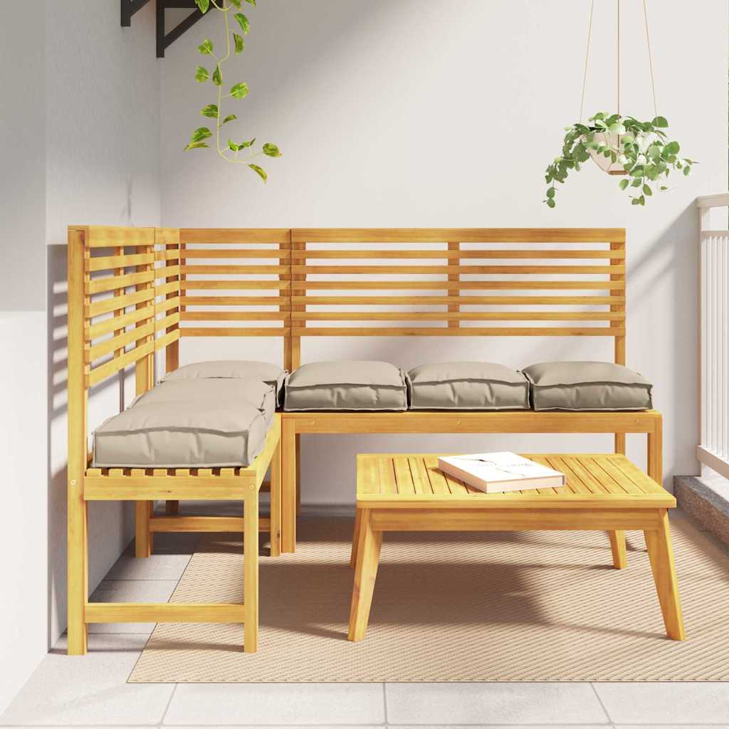 Kussen 6 pcs Taupe 40 x 40 x 8 cm Oxford Stof is nu te koop bij PeponiXL, paradijselijk wonen!