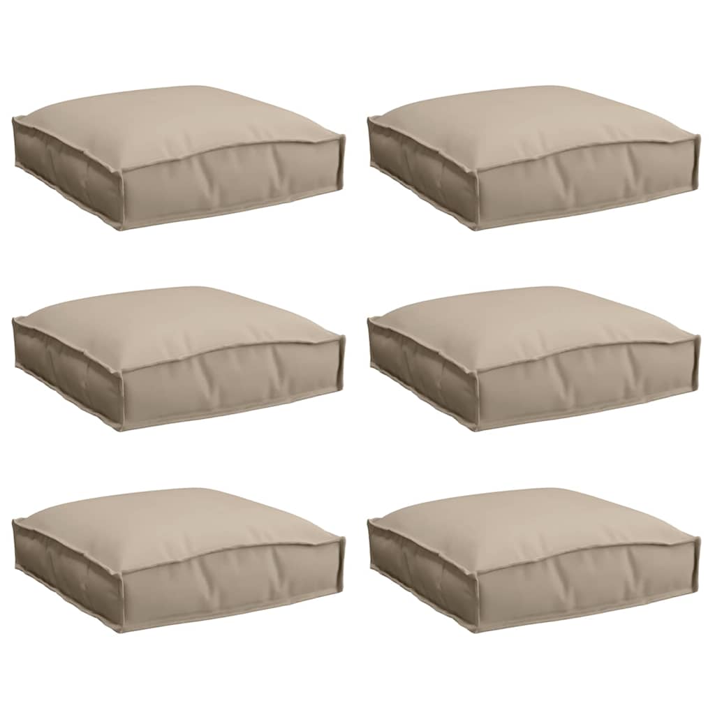 Kussen 6 pcs Taupe 40 x 40 x 8 cm Oxford Stof is nu te koop bij PeponiXL, paradijselijk wonen!