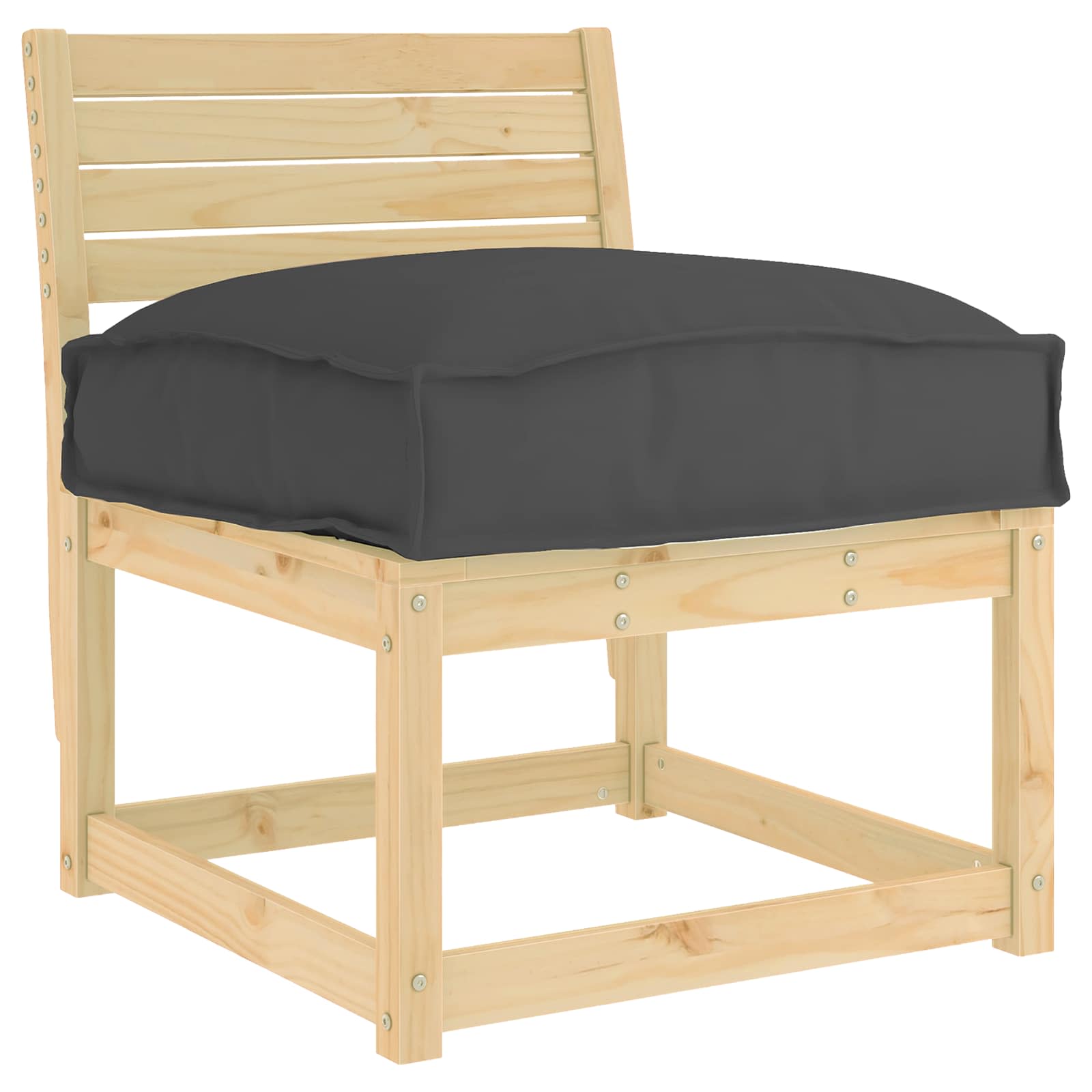 Kussen Zwart 60 x 40 x 8 cm Oxford Stof is nu te koop bij PeponiXL, paradijselijk wonen!