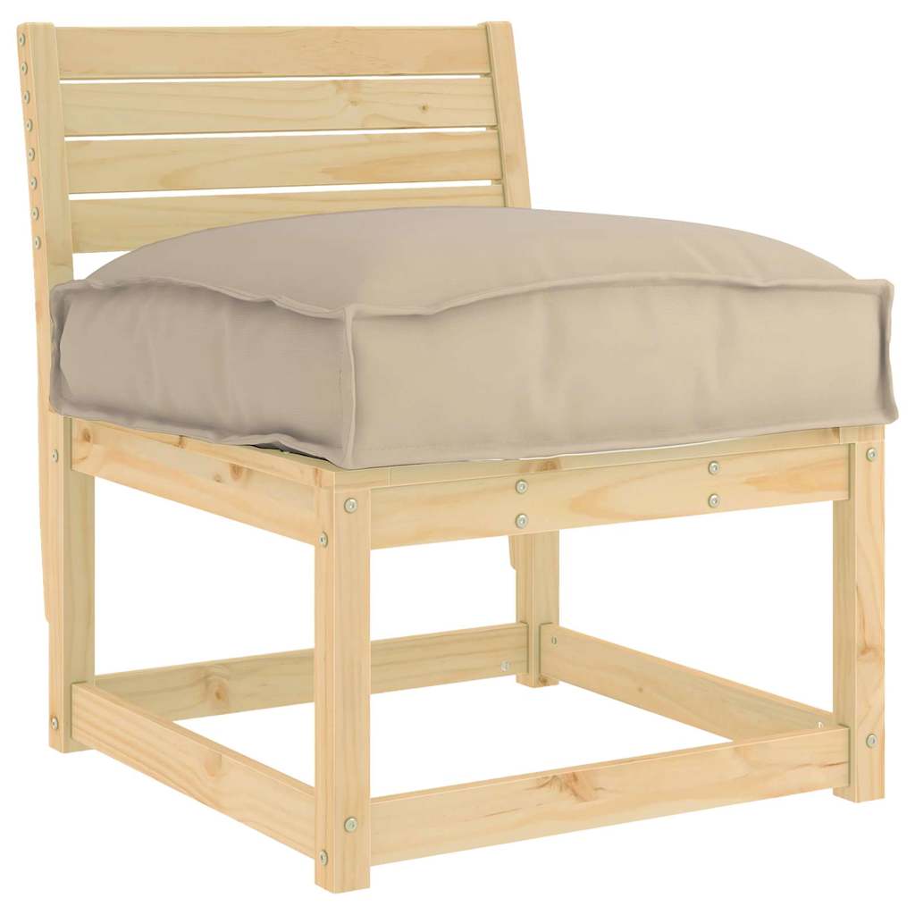 Kussen Taupe 60 x 40 x 8 cm Oxford Stof is nu te koop bij PeponiXL, paradijselijk wonen!