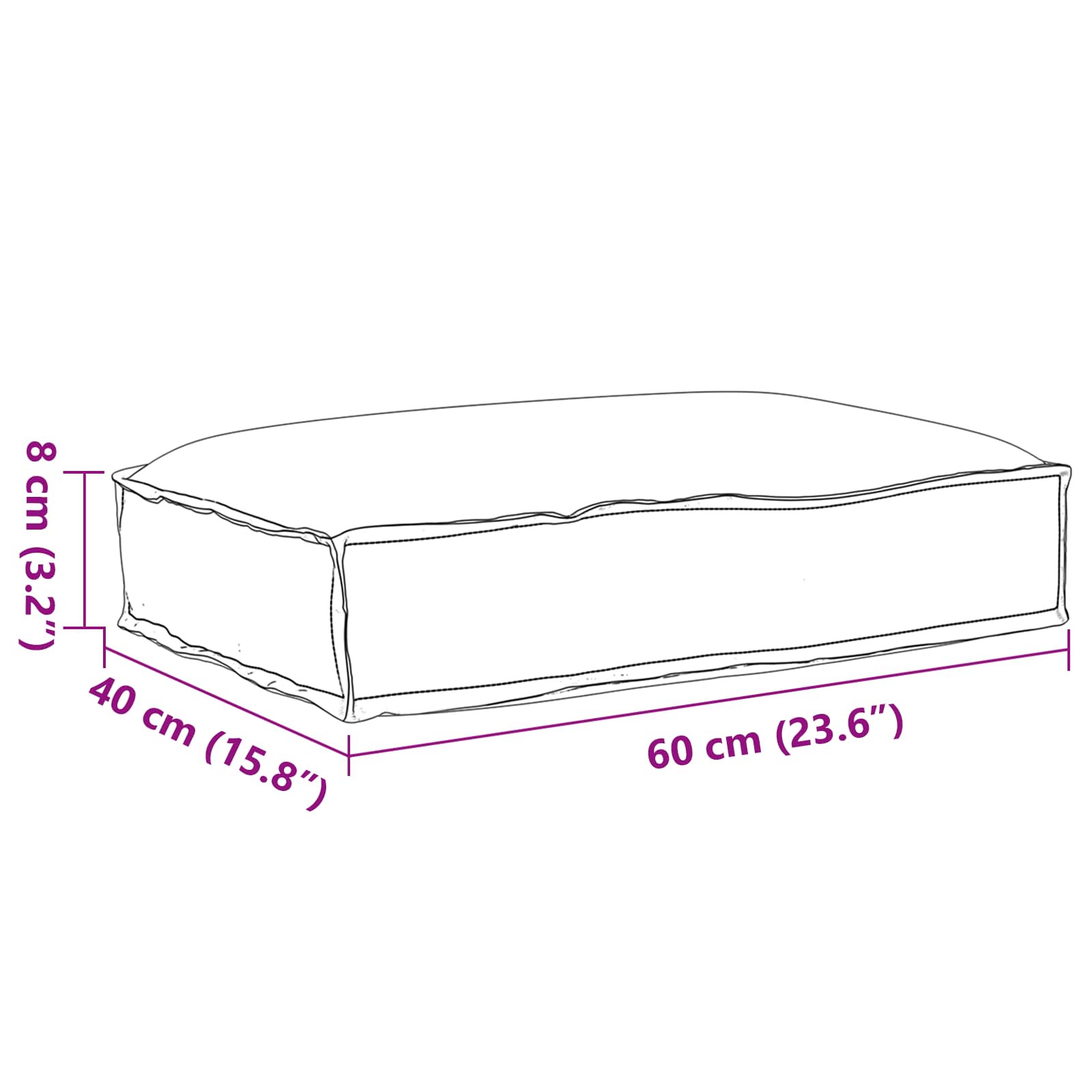 Kussen Bloemen Multikleur 60 x 40 x 8 cm Oxford Stof is nu te koop bij PeponiXL, paradijselijk wonen!