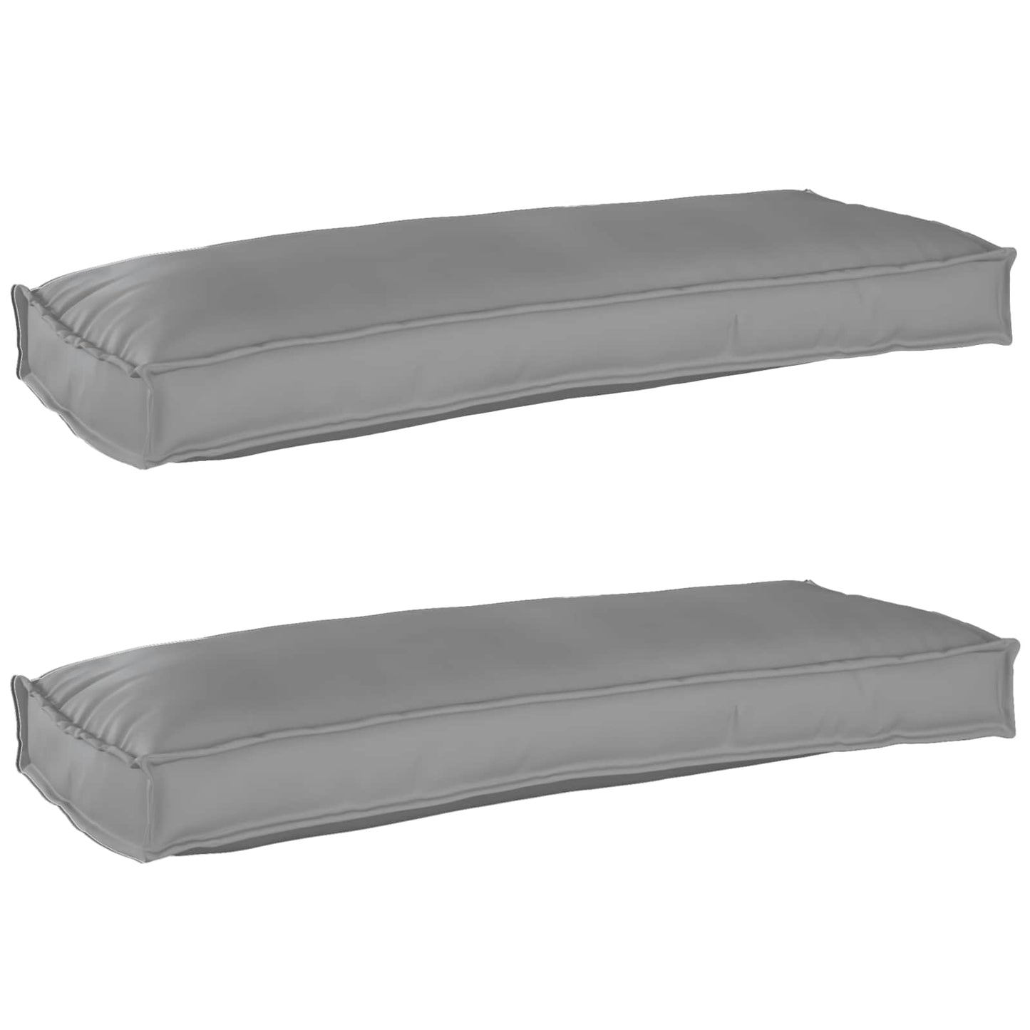Pallet Kussen Set 2 pcs Grijs 100 x 40 x 8 cm Oxford Stof is nu te koop bij PeponiXL, paradijselijk wonen!