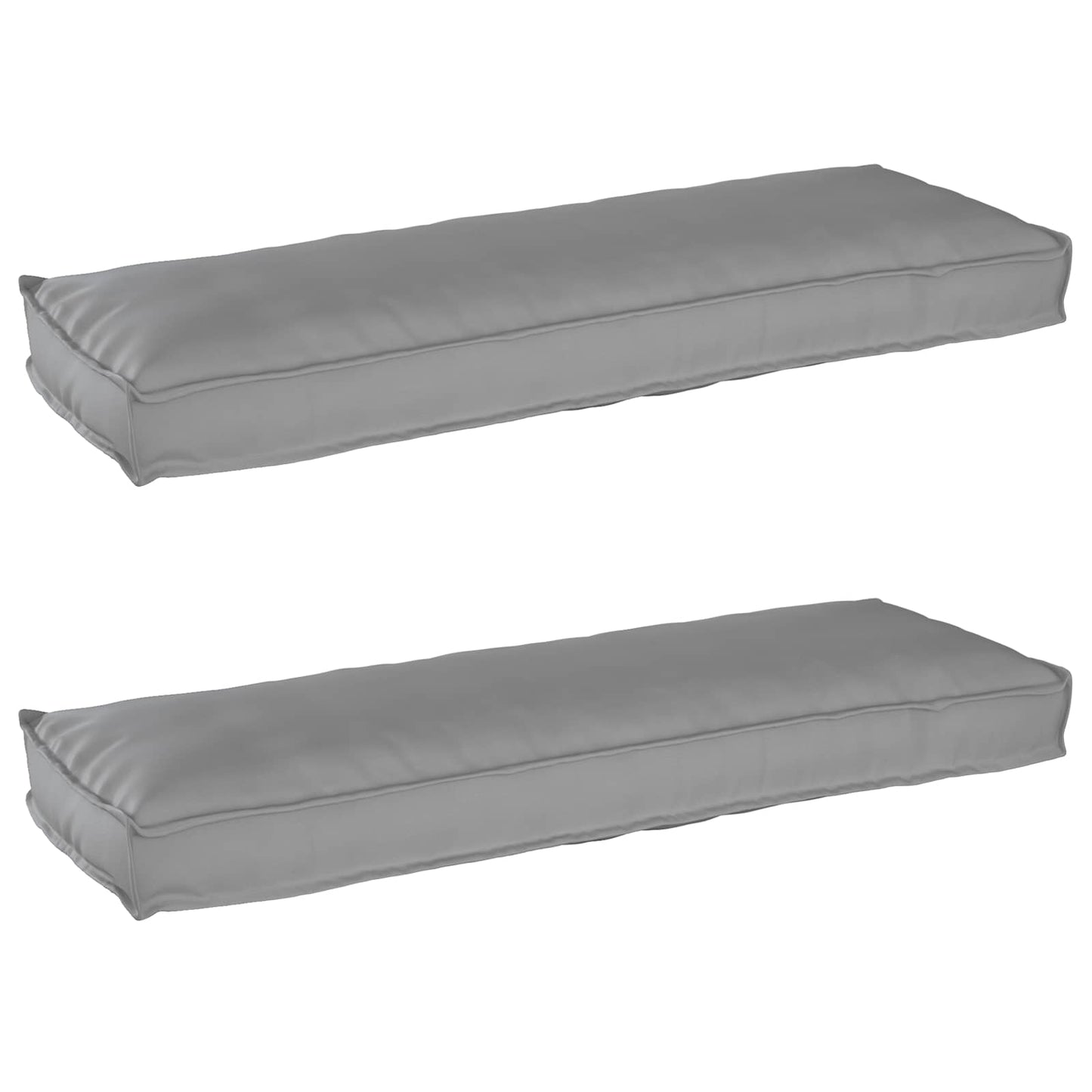 Pallet Kussen Set 2 pcs Grijs 120 x 40 x 8 cm Oxford Stof is nu te koop bij PeponiXL, paradijselijk wonen!