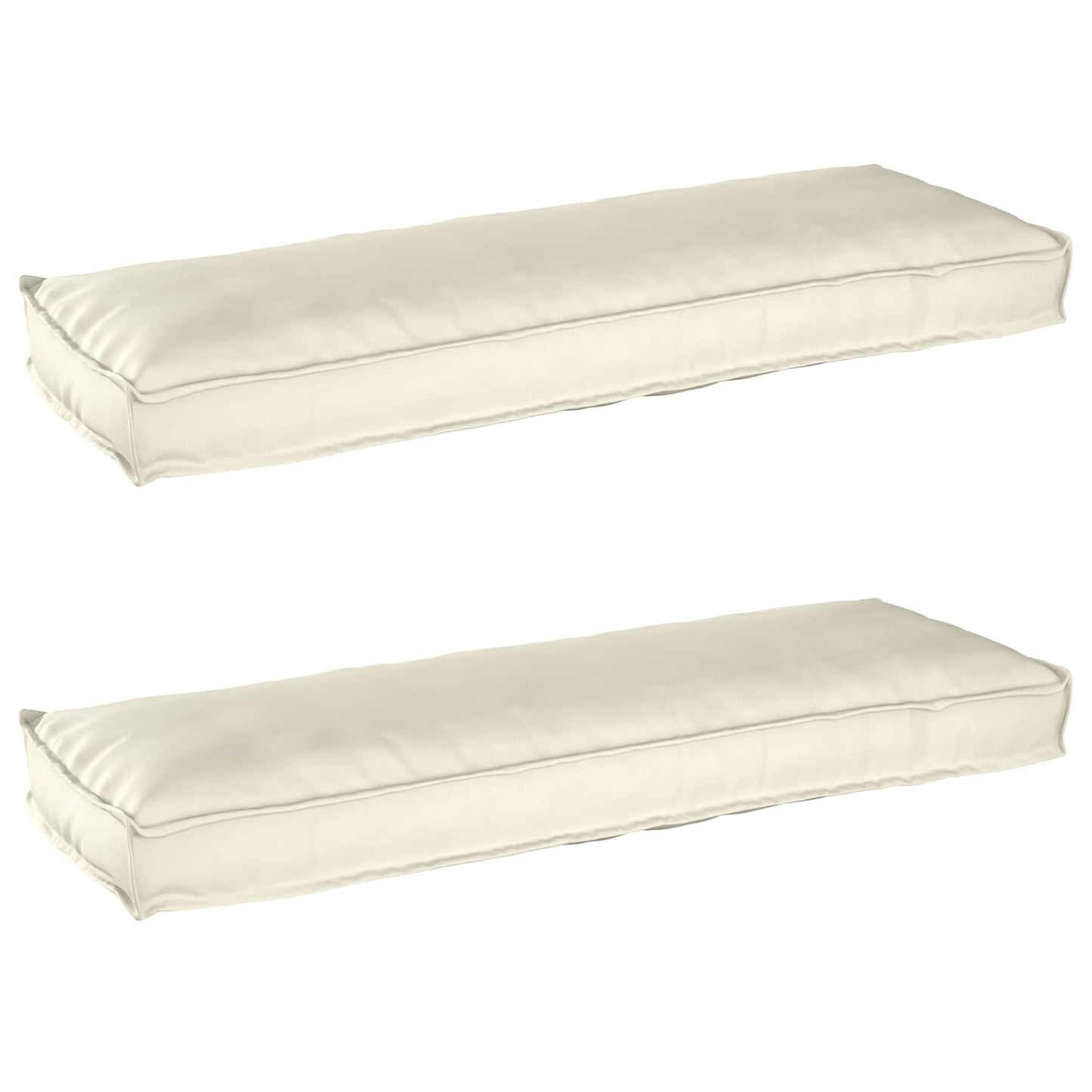 Pallet Kussen Set 2 pcs Crème 120 x 40 x 8 cm Oxford Stof is nu te koop bij PeponiXL, paradijselijk wonen!