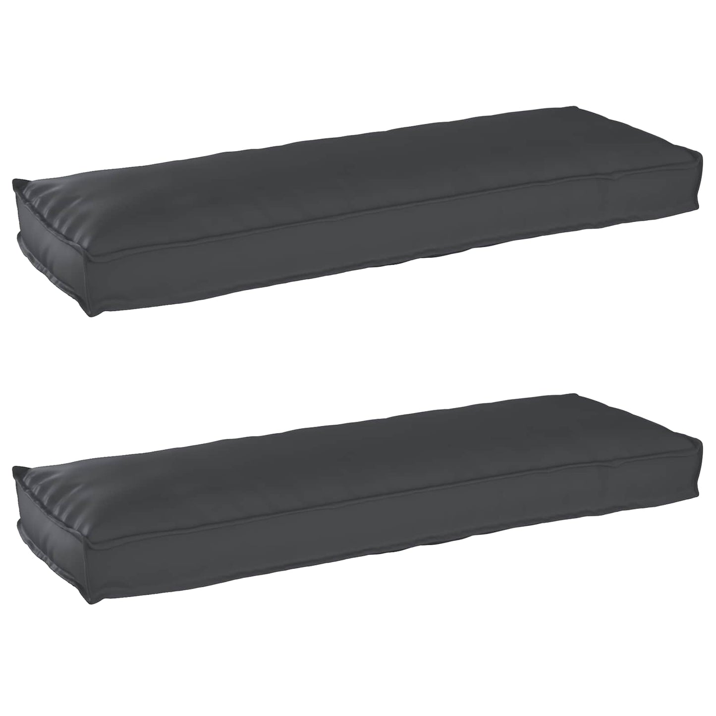 Pallet Kussen Set 2 pcs Zwart 120 x 40 x 8 cm Oxford Stof is nu te koop bij PeponiXL, paradijselijk wonen!