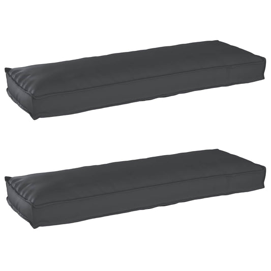 Pallet Kussen Set 2 pcs Zwart 120 x 40 x 8 cm Oxford Stof is nu te koop bij PeponiXL, paradijselijk wonen!