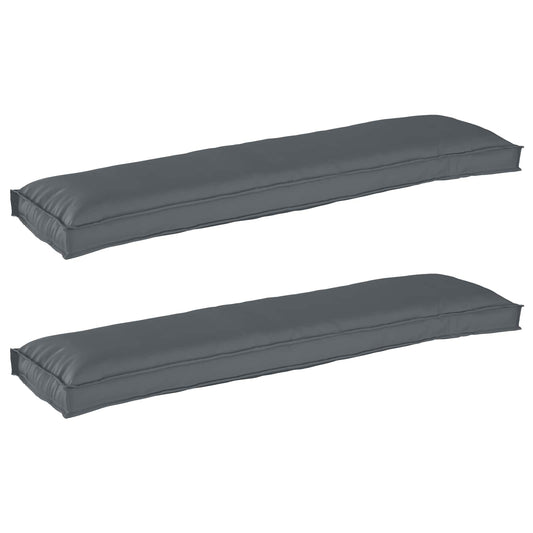 Pallet Kussen Set 2 pcs Antraciet 150 x 40 x 8 cm Oxford Stof is nu te koop bij PeponiXL, paradijselijk wonen!
