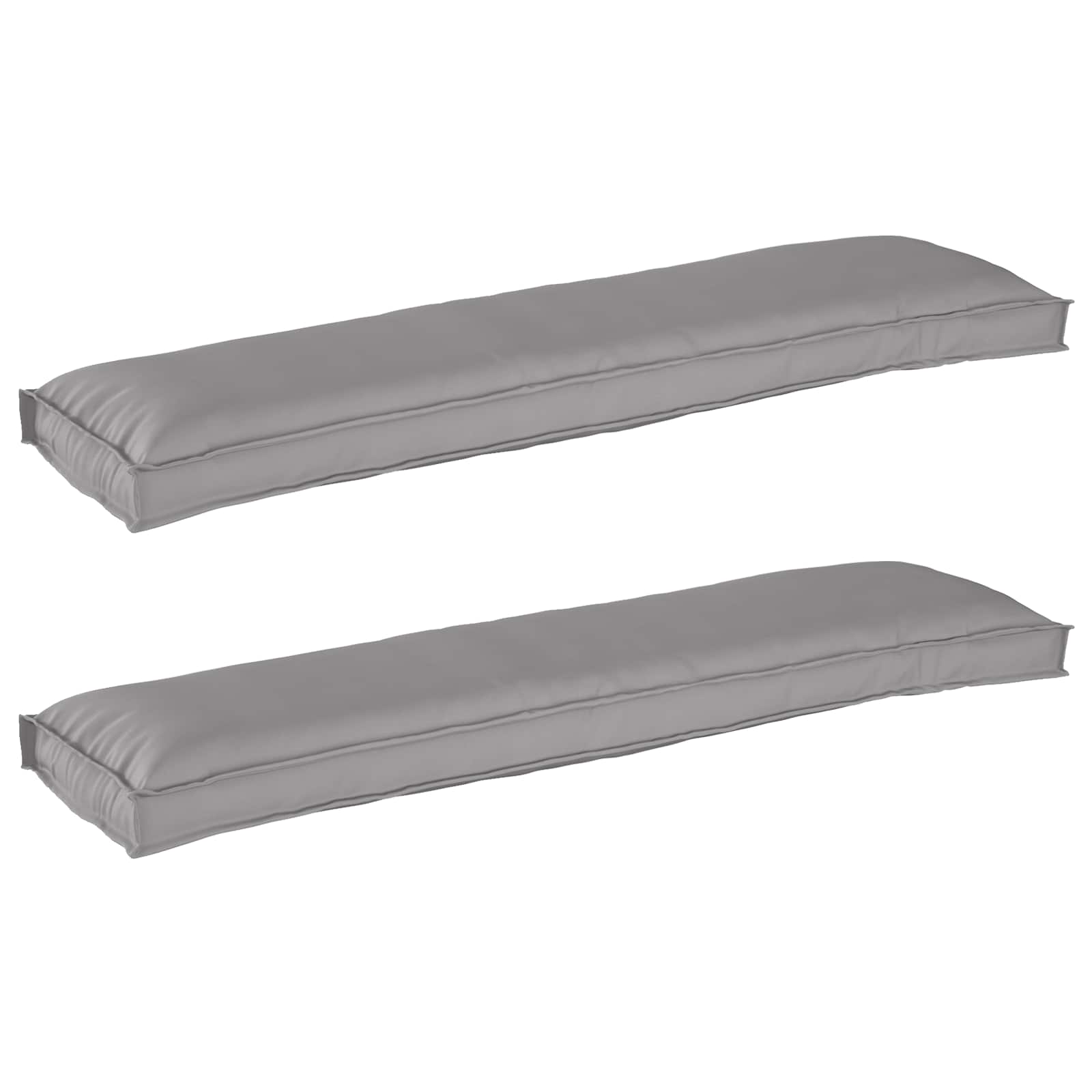 Pallet Kussen Set 2 pcs Grijs 150 x 40 x 8 cm Oxford Stof is nu te koop bij PeponiXL, paradijselijk wonen!