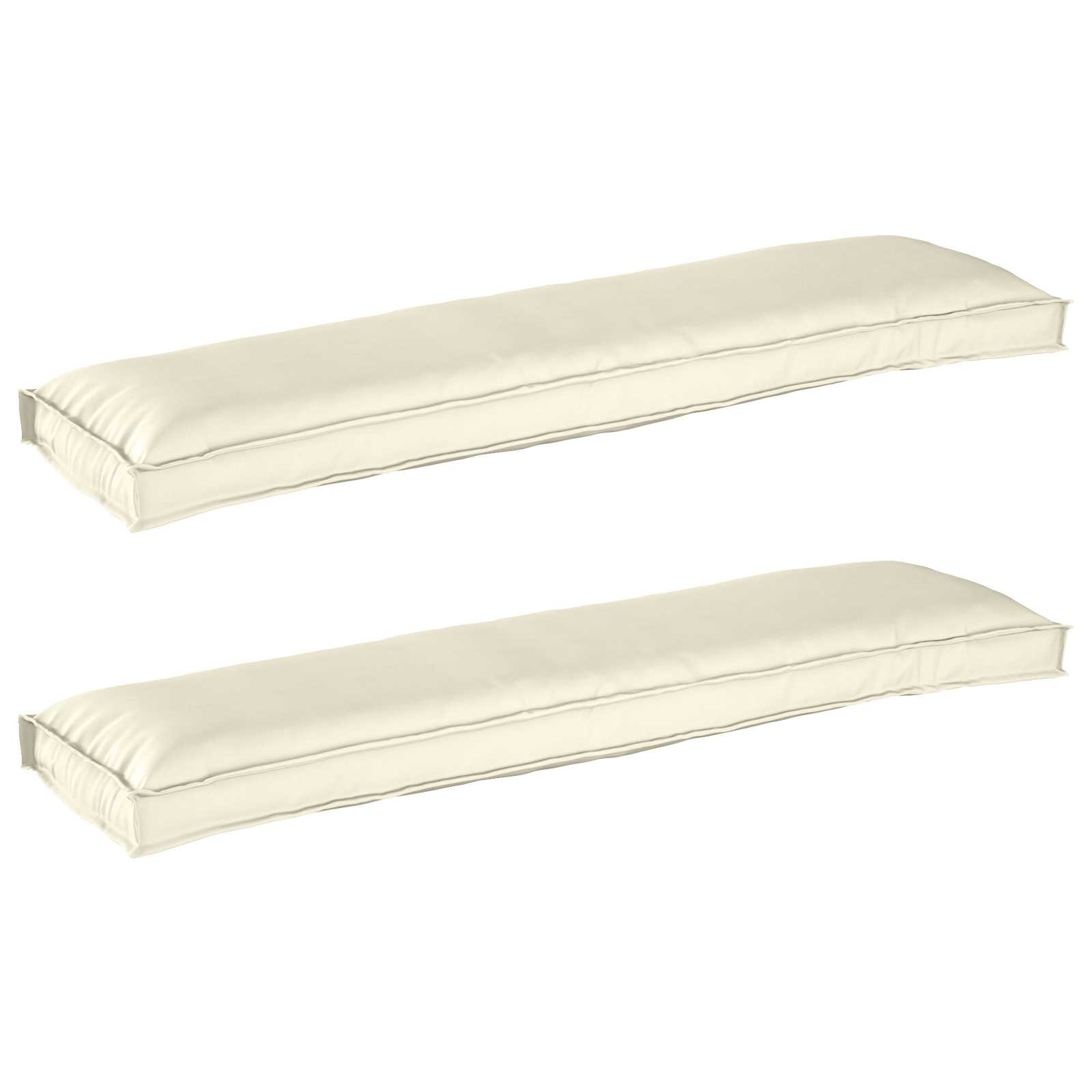 Pallet Kussen Set 2 pcs Crème 150 x 40 x 8 cm Oxford Stof is nu te koop bij PeponiXL, paradijselijk wonen!