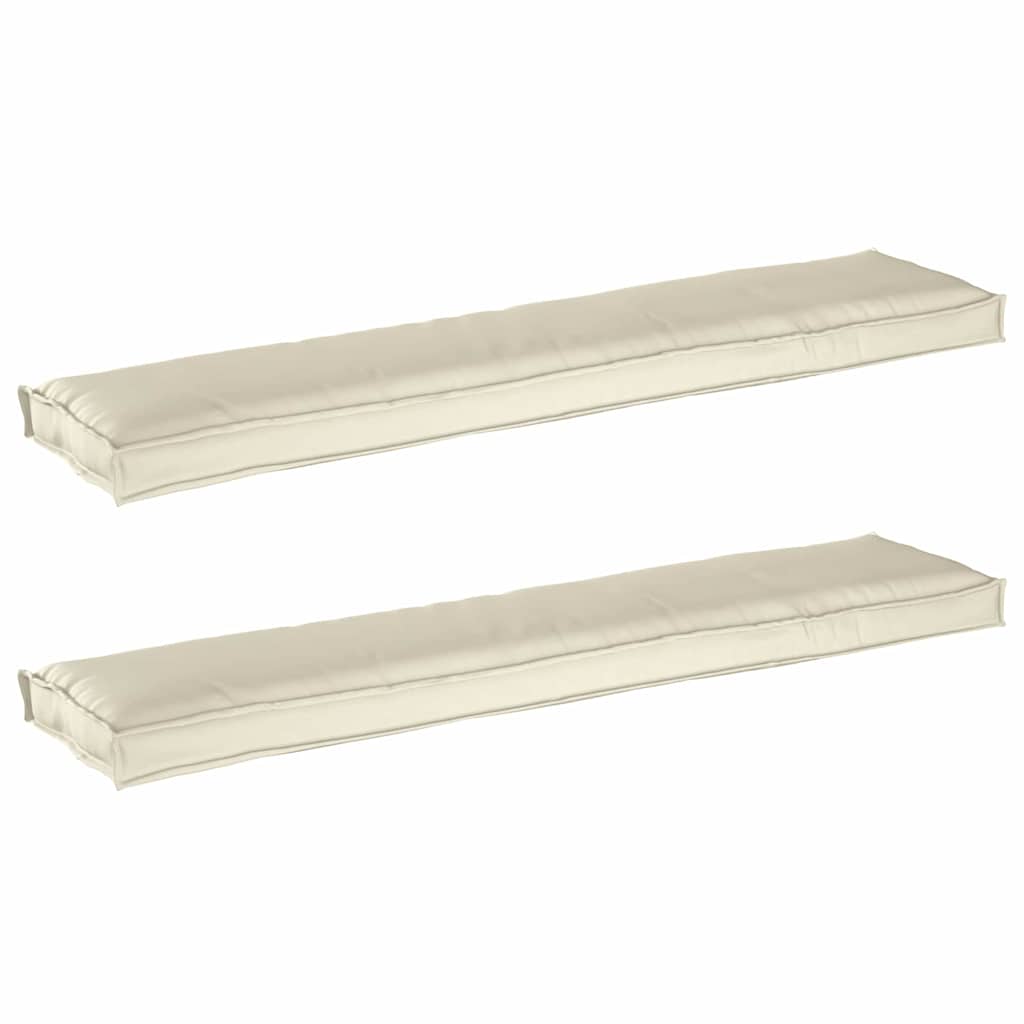 Pallet Kussen Set 2 pcs Crème 180 x 40 x 8 cm Oxford Stof is nu te koop bij PeponiXL, paradijselijk wonen!