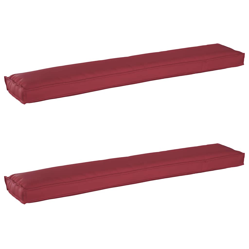 Pallet Kussen Set 2 pcs Wijnrood 200 x 40 x 8 cm Oxford stof is nu te koop bij PeponiXL, paradijselijk wonen!