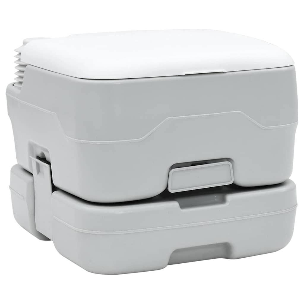 Camping Toilet Grijs en Wit 41,5 x 36,5 x 30 cm Polyetheen is nu te koop bij PeponiXL, paradijselijk wonen!