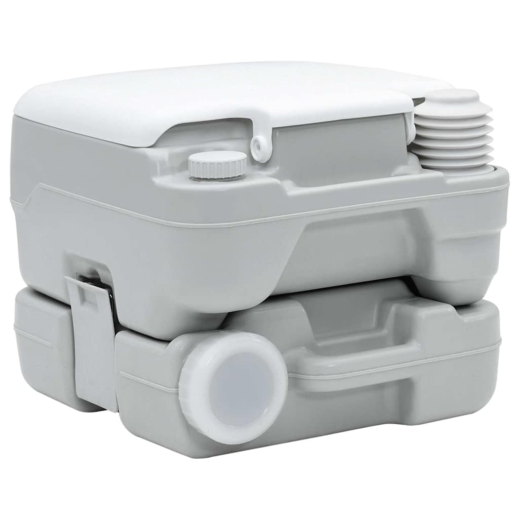 Camping Toilet Grijs en Wit 41,5 x 36,5 x 30 cm Polyetheen is nu te koop bij PeponiXL, paradijselijk wonen!