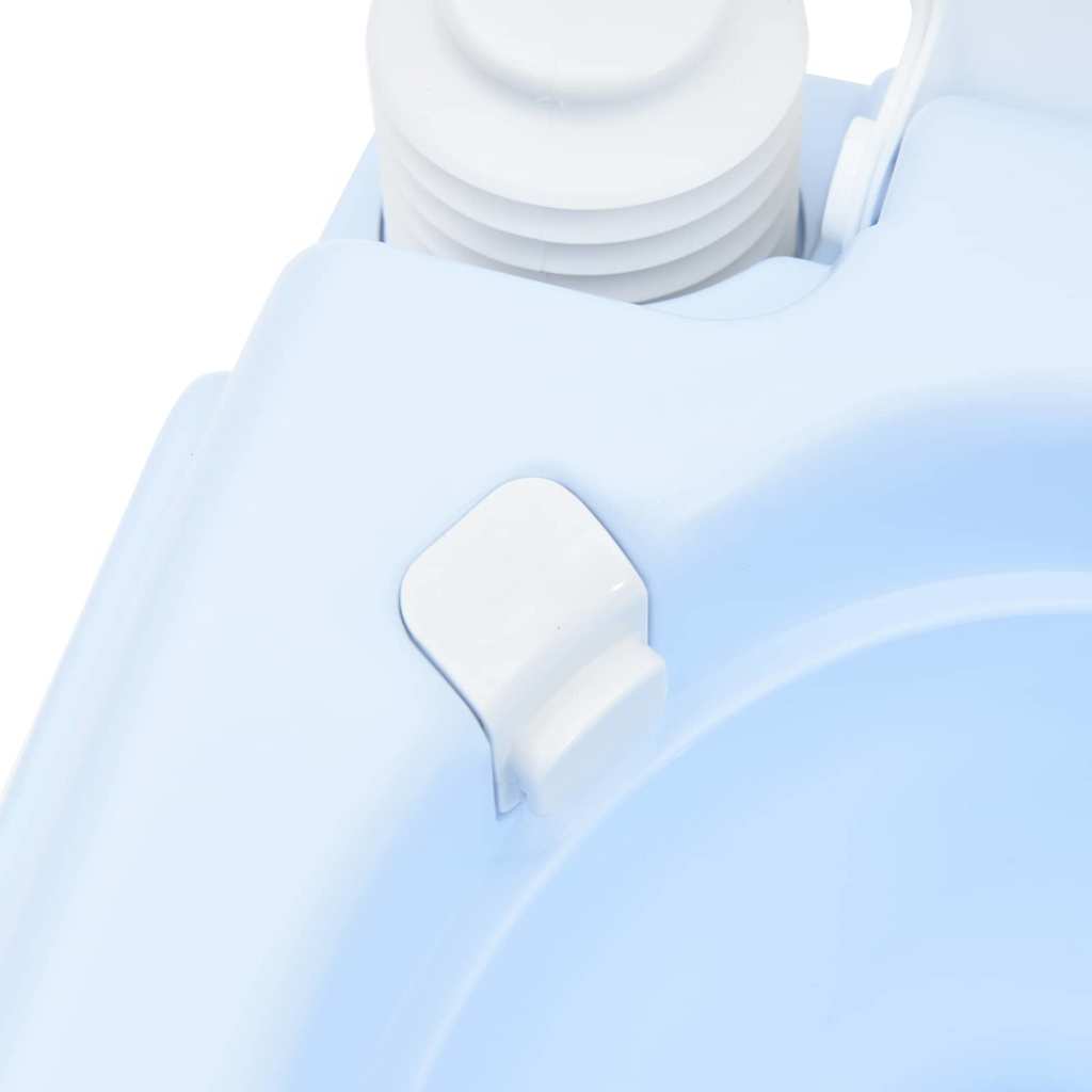 Camping Toilet Lichtblauw en Wit 41,5 x 36,5 x 30 cm Polyetheen is nu te koop bij PeponiXL, paradijselijk wonen!