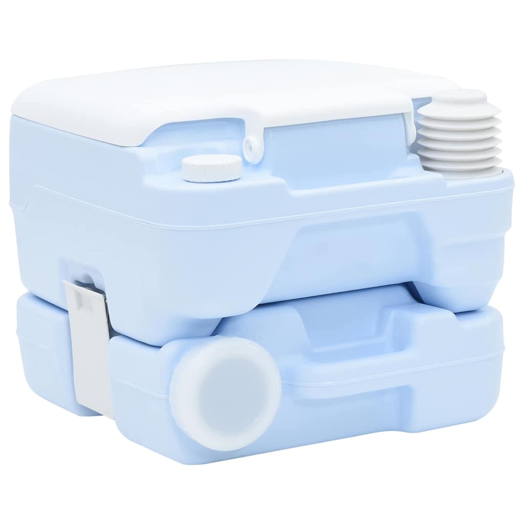 Camping Toilet Lichtblauw en Wit 41,5 x 36,5 x 30 cm Polyetheen is nu te koop bij PeponiXL, paradijselijk wonen!