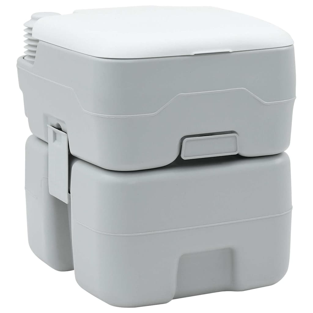 Camping Toilet Grijs en Wit 41,5 x 36,5 x 42 cm Polyetheen is nu te koop bij PeponiXL, paradijselijk wonen!