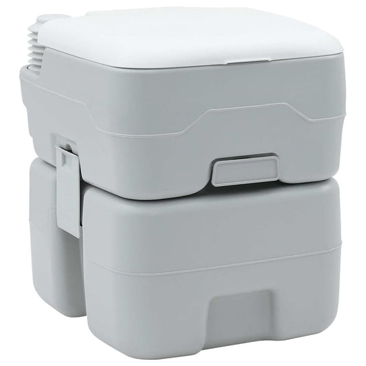 Camping Toilet Grijs en Wit 41,5 x 36,5 x 42 cm Polyetheen is nu te koop bij PeponiXL, paradijselijk wonen!